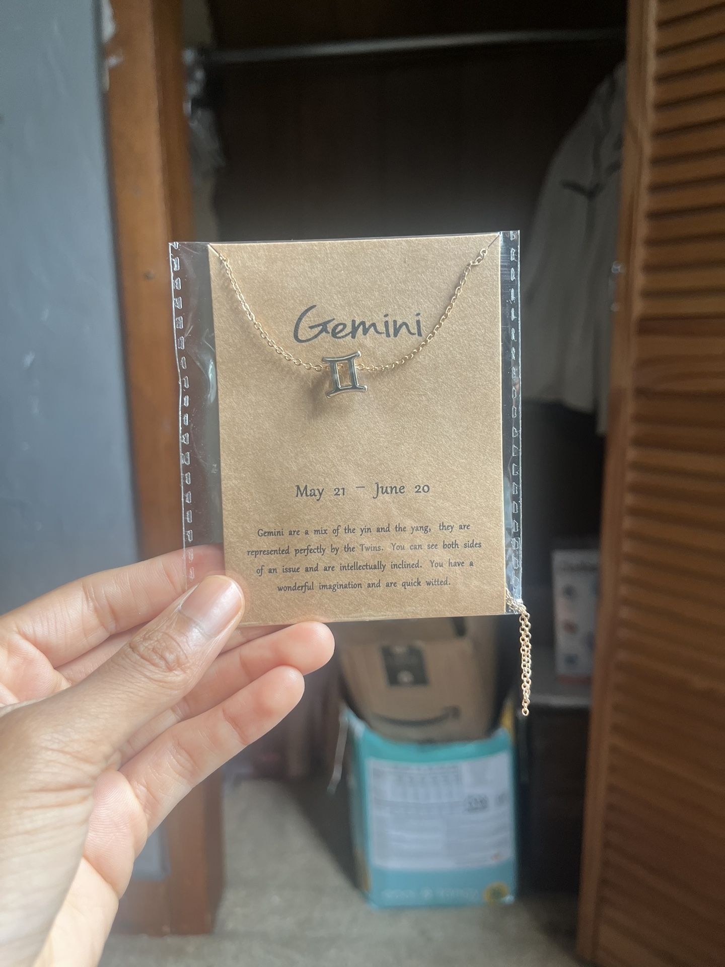 Gemini Horoscope Necklace