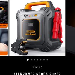 KEENPOWER 6000A SUPER CAPACITOR JUMP STARTER