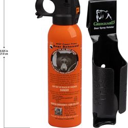 UDAP Pepper Power Magnum Bear Spray Self Defense Deterrent with Holster for Camping, Hiking, Fishing, Powerful Blast Pattern, 30 ft Fog Barrier, 12HP