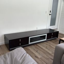 Tv Stand Wood black 