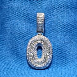 Moissanite Baguette Initial 