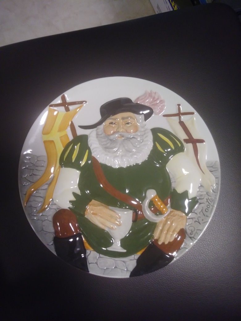 2 Toby Plates Davenport Pottery Co.