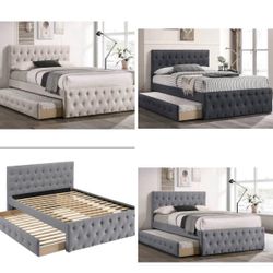 Full Bed With Trundle Twin Not Including Mattress 