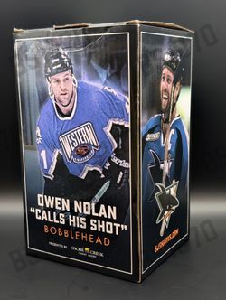 Owen Nolan Autograph Bobblehead - San Jose Sharks