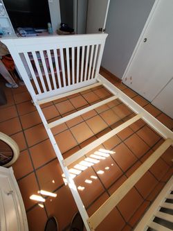 White Full -Size Bed Frame