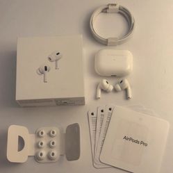 Apple AirPods Pro 2nd Gen Wireless Earbuds w/ MagSafe Charging Case