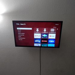TCL 4k 32 Inch TV With Wall Mount Included