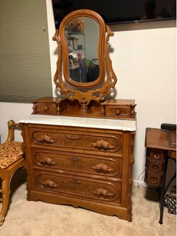 Marble Top Vanity Dresser