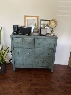 Living Room Cabinet Farmhouse Green