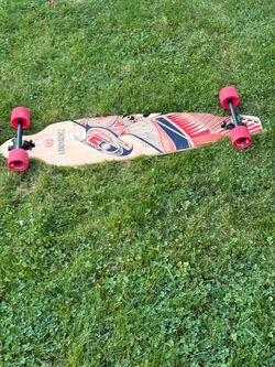 Landyachtz Longboard with Red Wheels