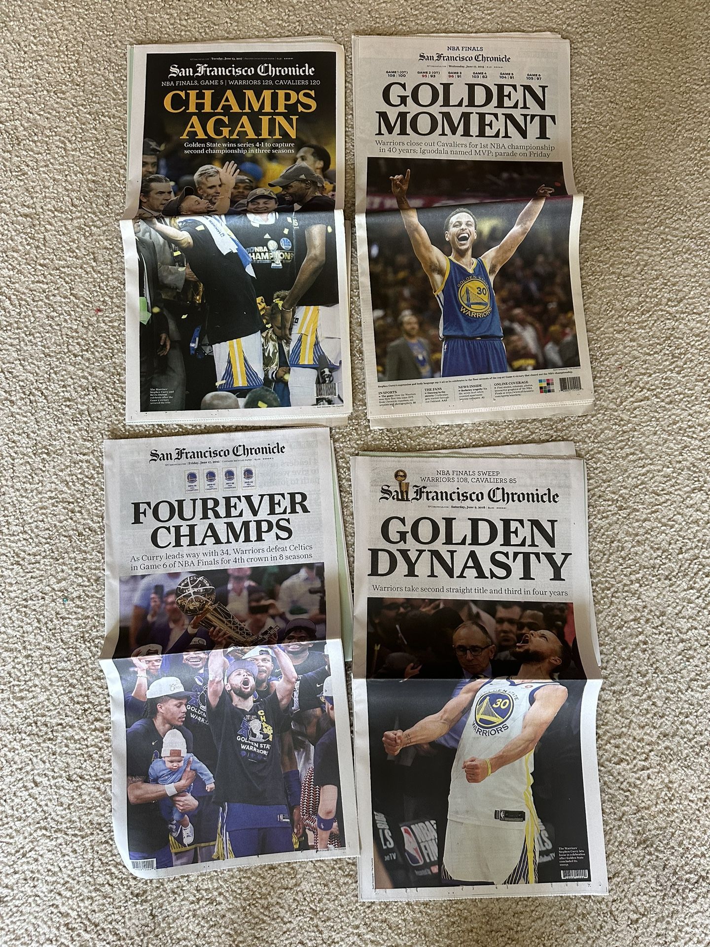 Golden State Warriors SF Chronicle 4Yrs 