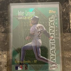 Barry Bonds & Mark McGwire 1996 Topps Interleague Matchup Refractor