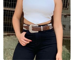 Cowhide belt