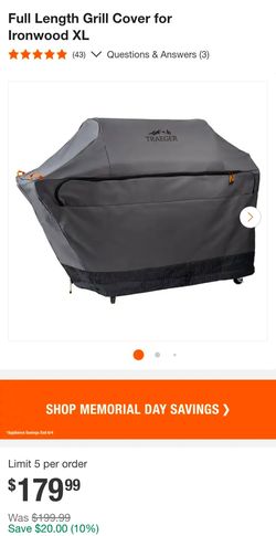 Traeger Ironwoos XL COVER