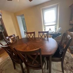 Dinning Room Set , Table And Chairs , 2 Hutches