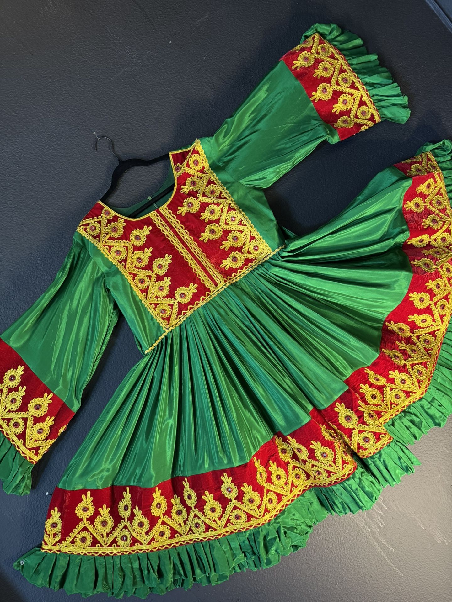 slim fit dress slacks Traditional Afghan Kuchi Dress - Handmade Ethnic Fashion main image 0