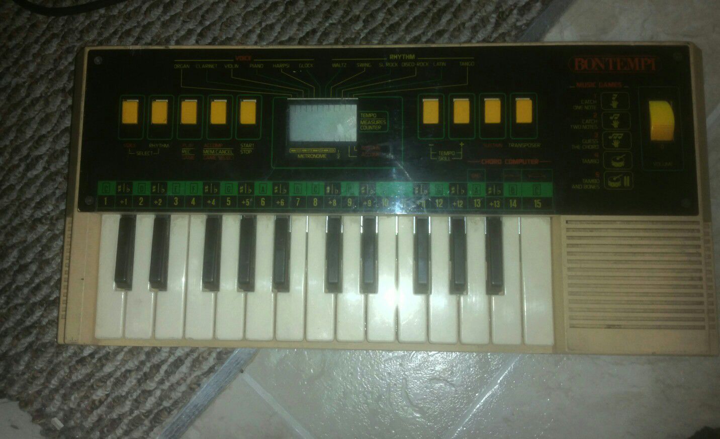 Vintage Rare Retro Bontempi Keyboard