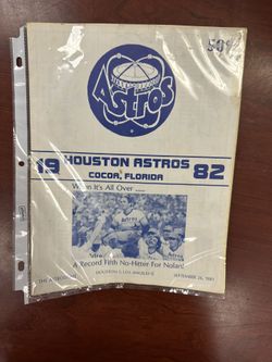 Don Sutton Signed Houston Astros Program Guide 1981