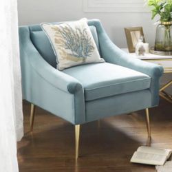 Jennifer Taylor Home - Eryk Accent Chair, Arctic Blue