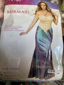Adult Mermaid Halloween Costume Medium 8-10