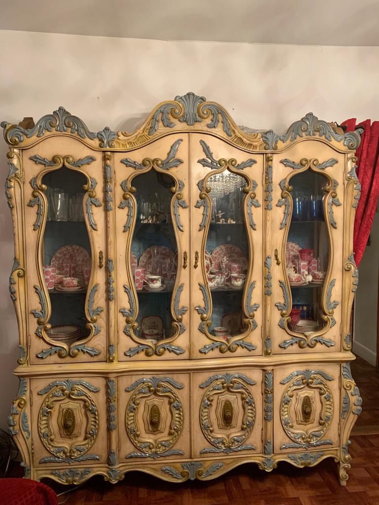 Antique China Cabinet/ table & chair set