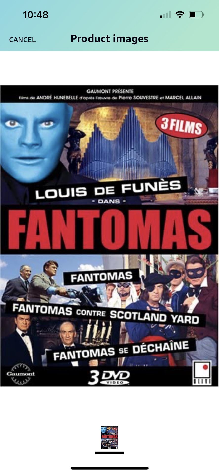 Fantomas - coffret 3 DVD (Original French Version) - new