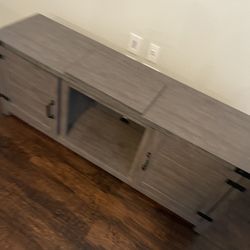 Grayish TV Stand 