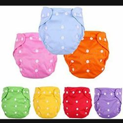 Cloth diaper set: all 7 colors