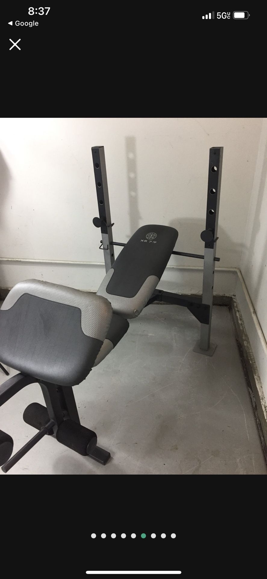 Golds Gym XR 7.9 Workout Weight Bench $80 Bucks