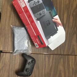 Nintendo Switch Console And Pro Controller