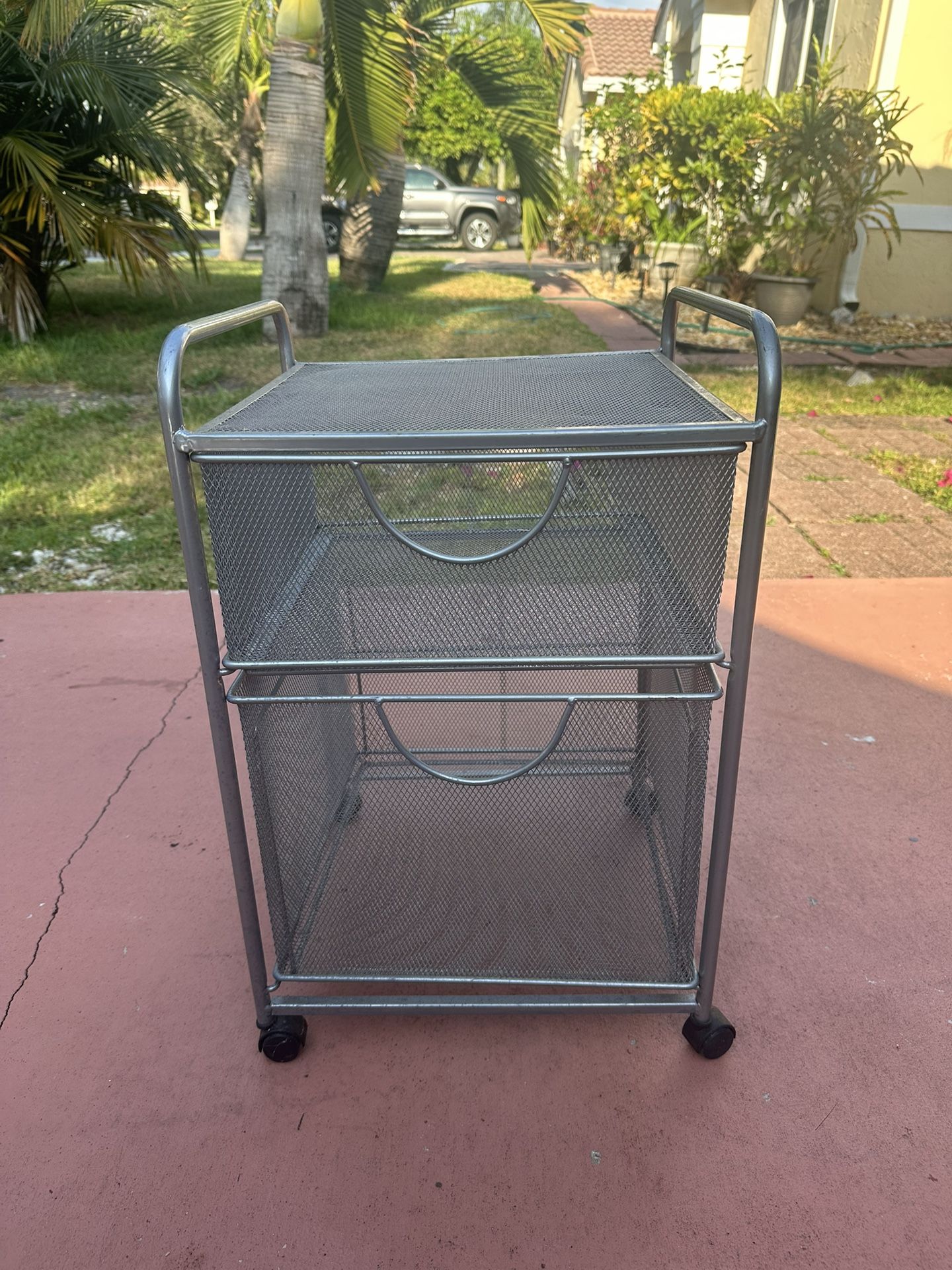 Rolling Storage Cart Filing Cabinet