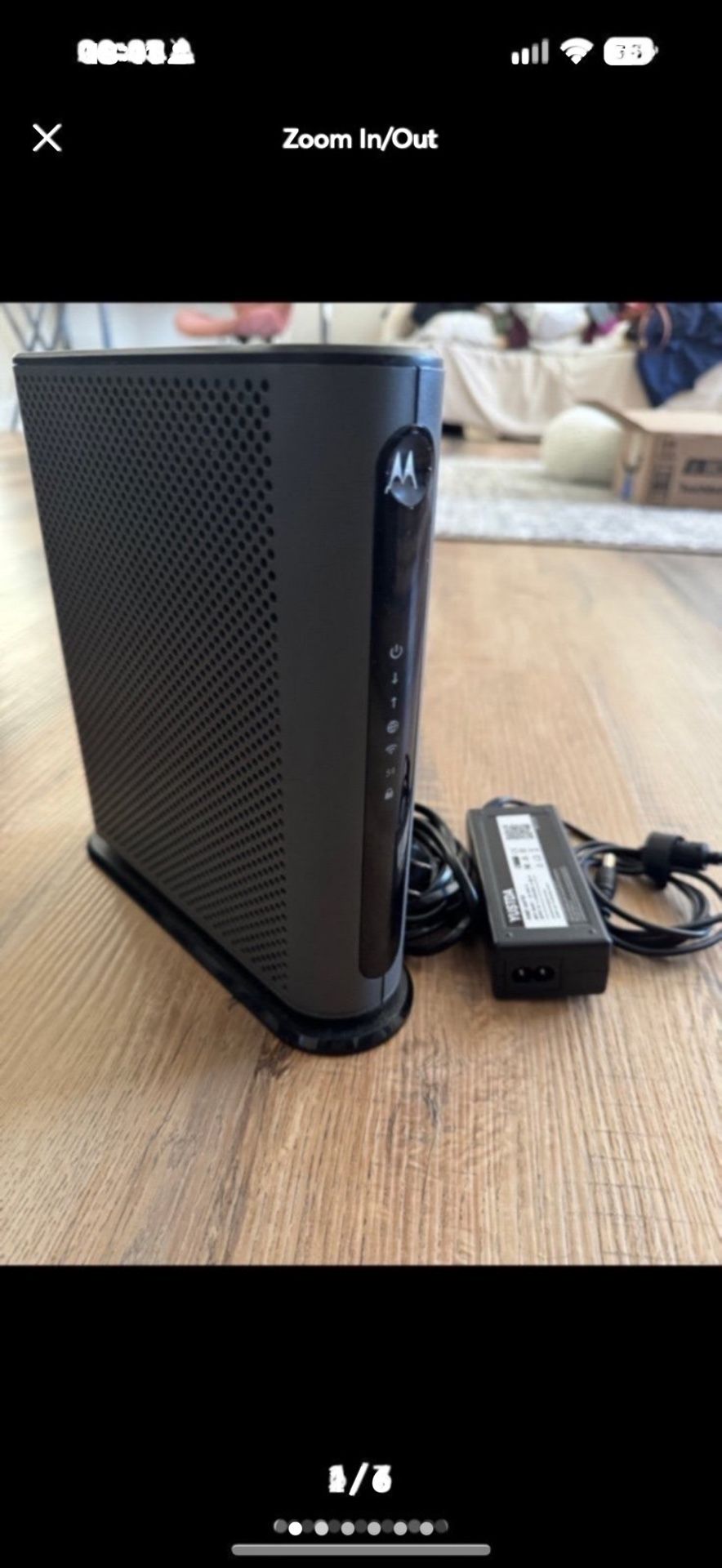 Motorola MG7700 Modem WiFi Router Combo With Power Boost