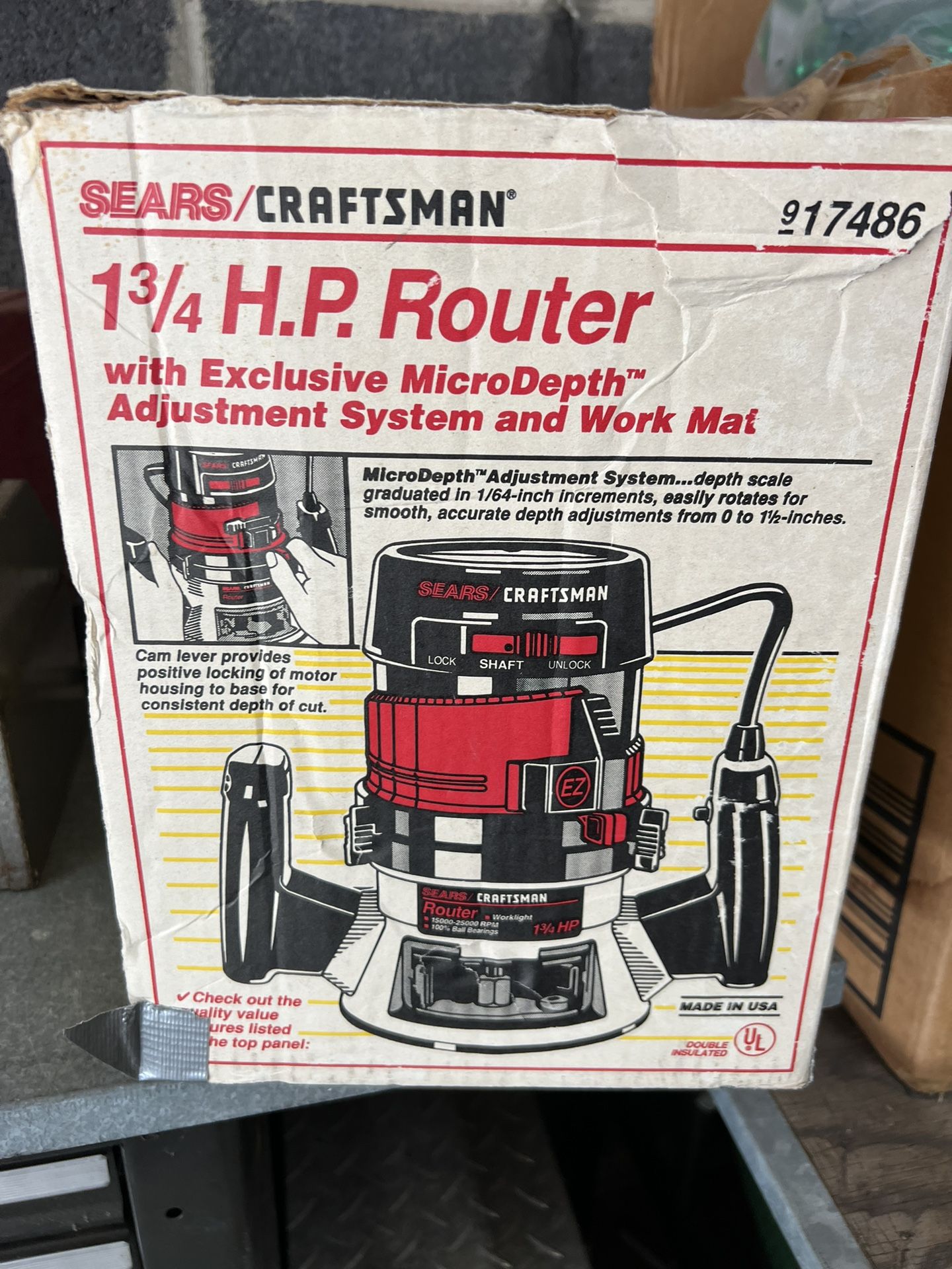 1-3/4 HP CRAFTSMAN ROUTER NEW