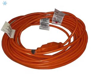 HDX 50 ft. 16/3 Light Duty Indoor/Outdoor Extension Cord, Orange