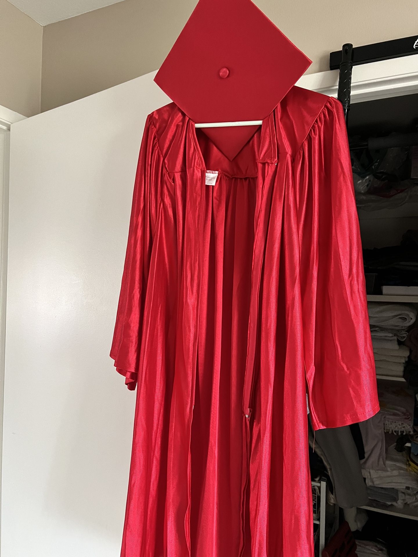 Red Graduation Gown
