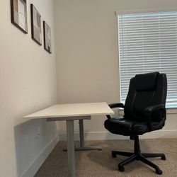 Reclining Sofa,  Desk And Office Chair