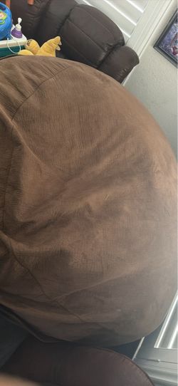 XL dark brown bean bag