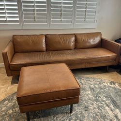 West Elm Couch And Ottoman
