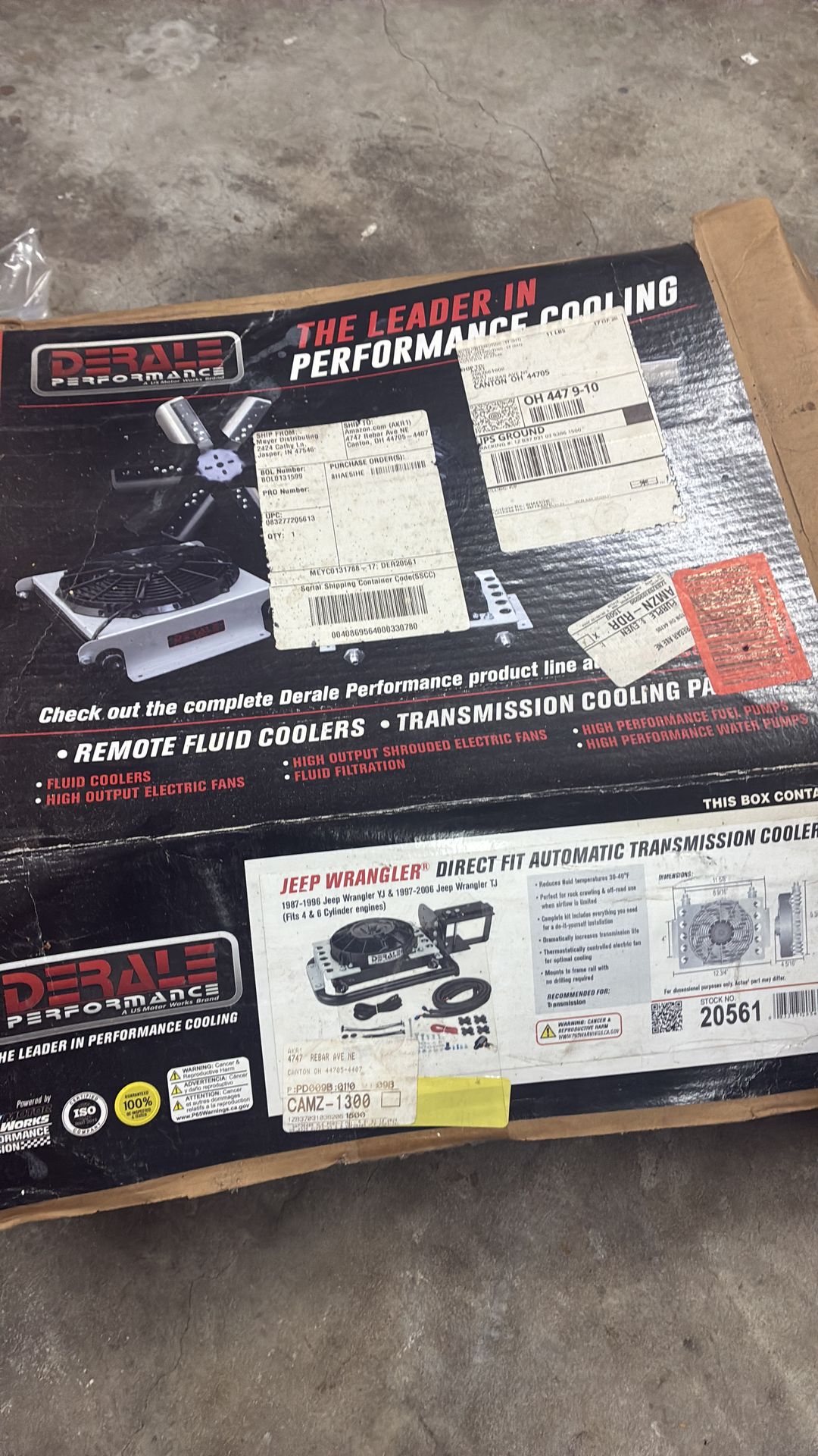 Jeep wrangler yj, tj transmission cooler