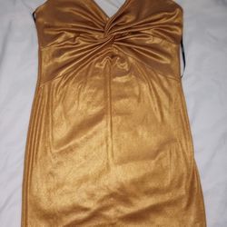 Forever 21 Gold Dress Size Large