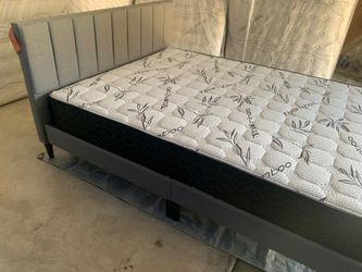 Queen New Bed with Nice Orthopedic Supreme Mattress Sale
