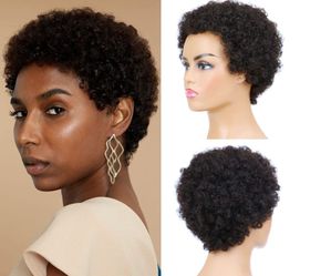 Pixie Cut Human Hair Wig for Women 180% Density