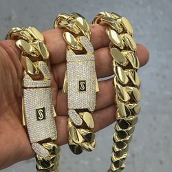 Just arrived🔥Super heavy handmade Miami Cuban Links set