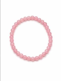 Homemade pink bracelet