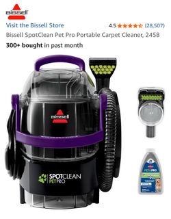 Bissell SpotClean Pet Pro Portable Carpet Cleaner, 2458