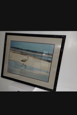 CUSTOM FAUX BAMBOO FRAME - MICHAEL'S THE ARTS & CRAFTS STORE WALL ART 32"×<26"