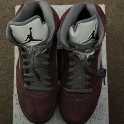 Burgundy Jordan 5