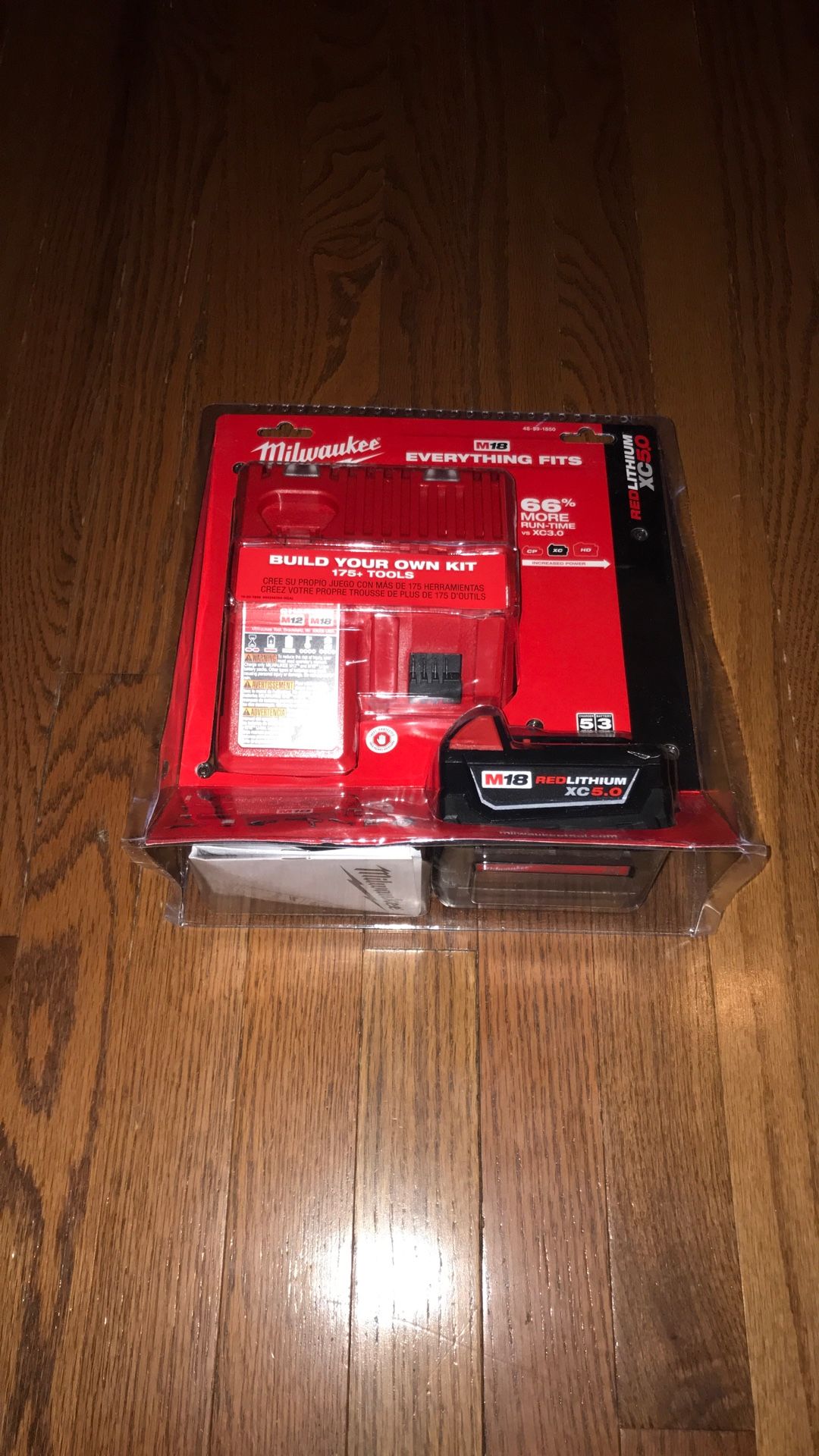 Milwaukee M18 Xc 5.0 1 Battery & Charger Combo Kit Brand new