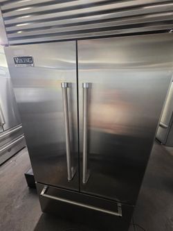 42” VIKING BUILT IN FRENCH DOOR STAINLESS STEEL REFRIGERATOR