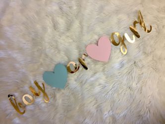 Gender reveal banner
